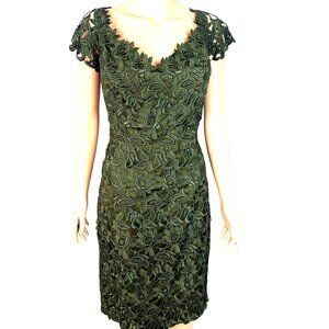 Elegant Green Lace Wedding Dress